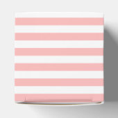 Roze en witte band patroon bedankdoosjes (Bovenkant)