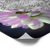 Roze en witte bloem Lijst Creëer Uw eigen foto Poster (Hoek)
