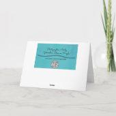 Roze en witte bloemen Geranium Art Note Kaart (Achterkant)