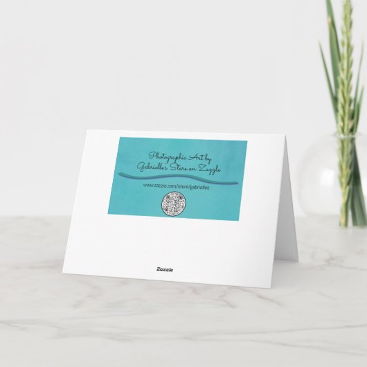 Roze en witte bloemen Geranium Art Note Kaart (Achterkant)