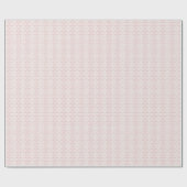 Roze en Witte Bloemen Patroon Kerstmis Cadeaupapier (Vlak)