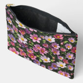 Roze en witte bloementuin etui (Open)