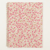 Roze en witte bloesem Chiyogami Planner (Voorkant)