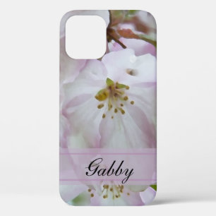 Roze en Witte Bloesems van de Krabappelbloesem iPhone 12 Hoesje