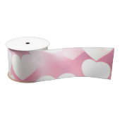 Roze en witte Bokeh harten Lint (Spoel)