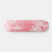 Roze en witte bomen skateboard (Horizontaal)