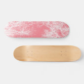 Roze en witte bomen skateboard (Horizontaal)