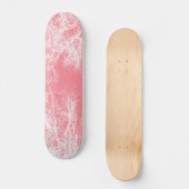 Roze en witte bomen skateboard (Voorkant)