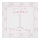 Roze en witte boog, grootduizendjarige verjaardag perfect poster (Voorkant)