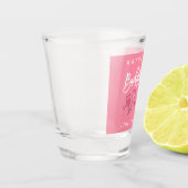 Roze en Witte Bruidsfeest Shot Glas (Links)