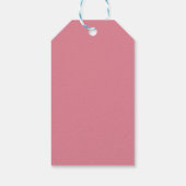 Roze en Witte Bruidsmeisjes Jurk  Cadeaulabel (Achterkant)