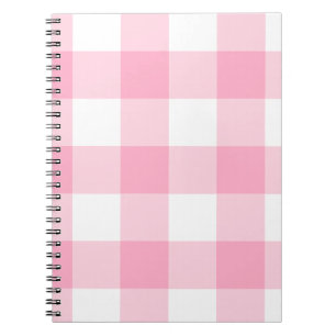 Roze en witte buffellaptop notitieboek