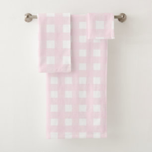 Roze en witte buffels bad handdoek
