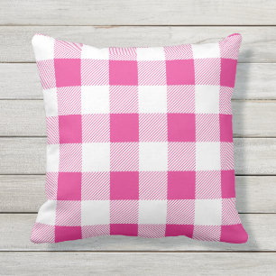 Roze en witte buffels buitenkussen