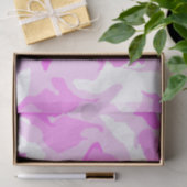 Roze en witte Camouflage Patroon Tissuepapier (Geschenk)
