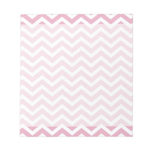 Roze en witte chevron notitieblok