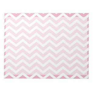 Roze en witte chevron notitieblok