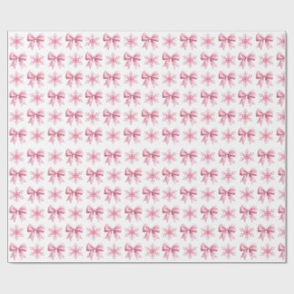 Roze en Witte Cute Cadeaupapierrol Cadeaupapier