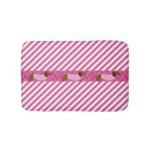 Roze en witte dachshund Bath mat (Voorkant)