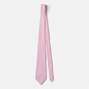 Roze en witte Damask Stropdas