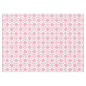 Roze en witte Damasstijlpatroon Tafelkleed (Voorkant (Horizontaal))
