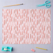 Roze en witte dennenbladeren Kerstmis Tissuepapier (Craft)