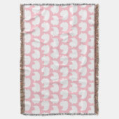 Roze en witte drift-patroon deken (Voorkant Verticaal)