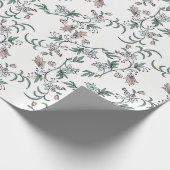 Roze en witte flaconhouder en drager voering cadeaupapier (Hoek)