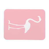 Roze en witte flamingo magneet (Horizontaal)