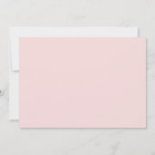 roze en witte floralen Baptisme foto Kaart (Achterkant)