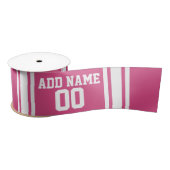 Roze en witte gepersonaliseerde sport Jersey Lint (Spoel)