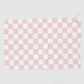 Roze en witte geruite handdoek (Horizontaal)