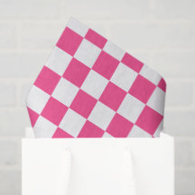Roze en witte geruite print
