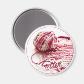 Roze en witte gevarieerde nitter magneet (Voorkant / Achterkant)