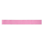 Roze en witte Gingham Pattern Ribbon Lint (Voorkant)