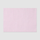 Roze en witte Gingham Tissuepapier (Voorkant)
