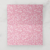 Roze en witte glitter Gold Stripe (Binnenkant ongevouwen)