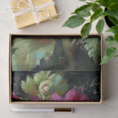 Roze en witte Hollyhock Decoupage Tissuepapier (Geschenk)