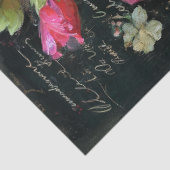 Roze en witte Hollyhock Decoupage Tissuepapier (Detail)