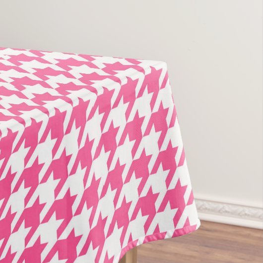 Roze en witte hond tafelkleed (Voorbeeld)