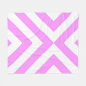 Roze en witte kaas fleece deken (Voorkant (Horizontaal))
