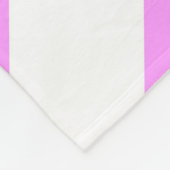 Roze en witte kaas fleece deken (Hoek)