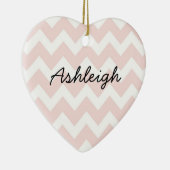 Roze en witte kaas keramisch ornament (Rechts)