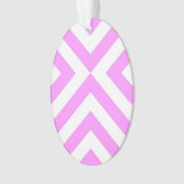 Roze en witte kaas ornament (voorkant)