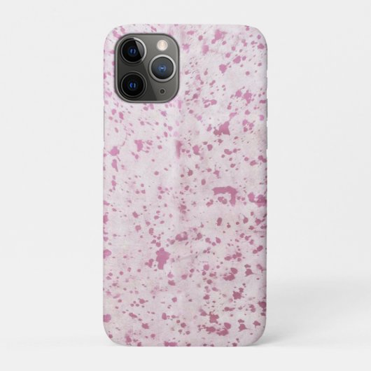 Roze en witte Koeienhuid Western land Case-Mate iPhone Case (Achterkant)