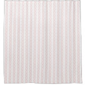 Roze en Witte Lace Stripe  Stijl Douchegordijn (Voorkant)