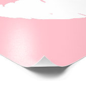 Roze en witte lips foto afdruk (Hoek)