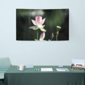 Roze en witte Lotus Flower Spandoek (Beurs)