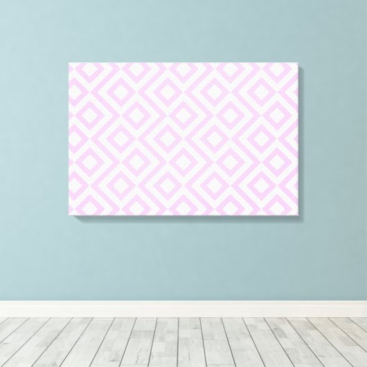 Roze en witte mander canvas afdruk (Insitu (Houten vloer))