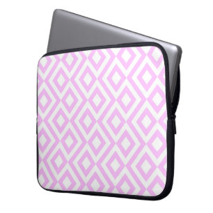 Roze en witte mander laptop sleeve